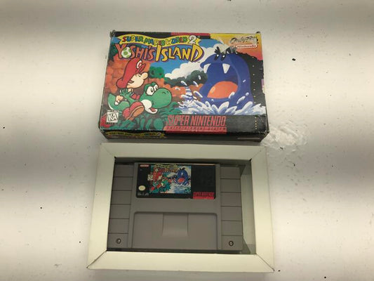 SUPER MARIO WORLD 2 YOSHI'S ISLAND (WITH BOX) (usagé)