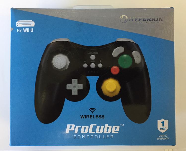 GAMECUBE CONTROLLER BLACK JOBBER (WiiU) (usagé)