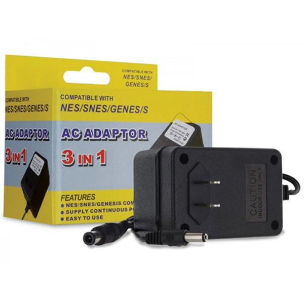 AC ADAPTER 3 IN 1 (SNES / NES / GENESIS MODEL 1) (usagé)