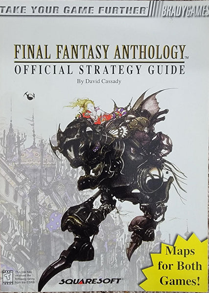 HINT BOOK FINAL FANTASY ANTHOLOGY OFFICIAL STRATEGY GUIDE (MISSING LAST PAGES) (usagé)