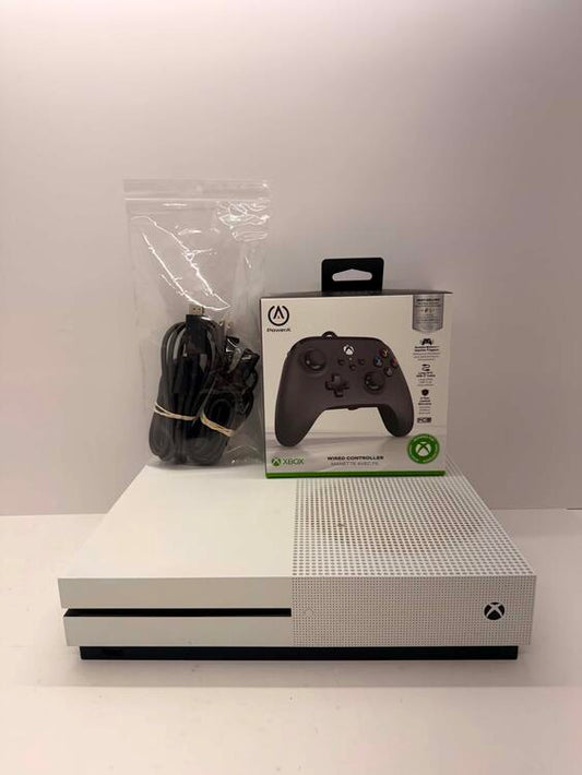 XBOX ONE S WHITE - 2TB + 1 WIRED CONTROLLER (usagé)