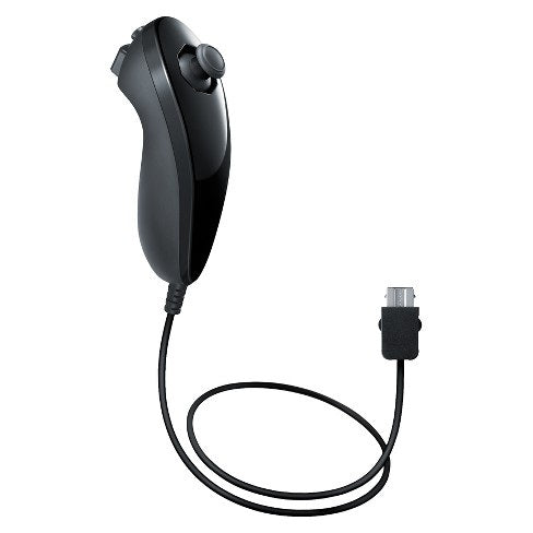 NUNCHUK CONTROLLER BLACK NINTENDO (Wii) (usagé)