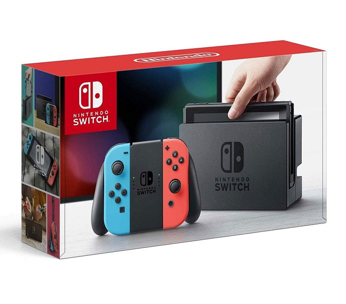 NINTENDO SWITCH MODEL 1 RED & BLUE + 512 GB SD CARD (WITH BOX
