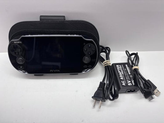 PLAYSTATION VITA BLACK PCH-1001 + 4 GB MEMORY CARD + CASE (usagé)