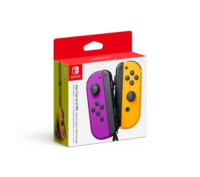 JOY CON CONTROLLER 2 PACK PURPLE & ORANGE (SWITCH) (usagé)