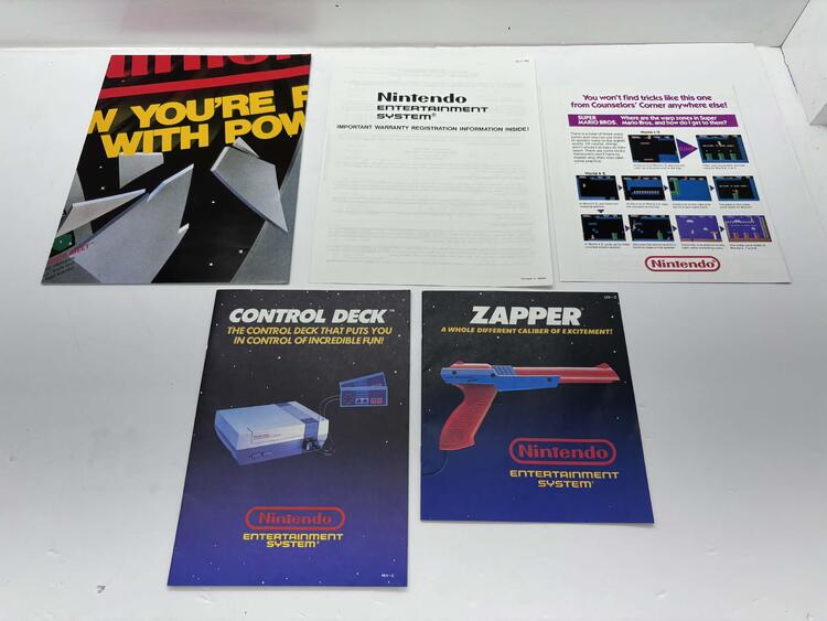 NINTENDO ENTERTAINMENT SYSTEM ACTION SET (COMPLETE IN BOX) (used)