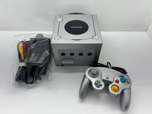 GAMECUBE PLATINUM (DOL-101) + 1 CONTROLLER + 1 MEMORY CARD (usagé)
