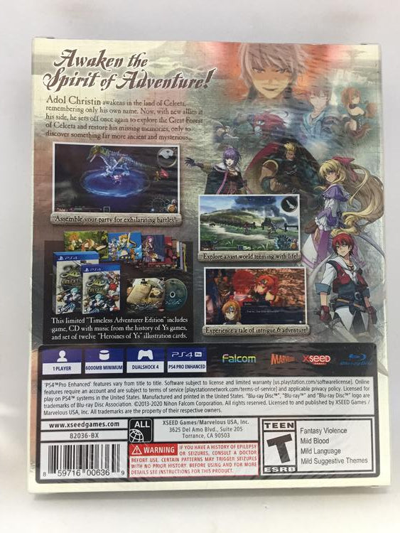 YS MEMORIES OF CELCETA TIMELESS ADVENTURE EDITION (usagé)