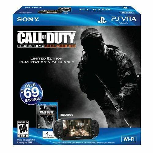 PLAYSTATION VITA PCH-1001 BLACK CALL OF DUTY BLACK OPS BUNDLE (COMPLETE IN BOX)