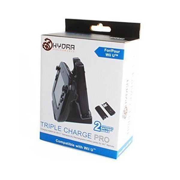 RECHARGEABLE STAND + 2 BATERRY FOR WII REMOTE (WiiU) (usagé)