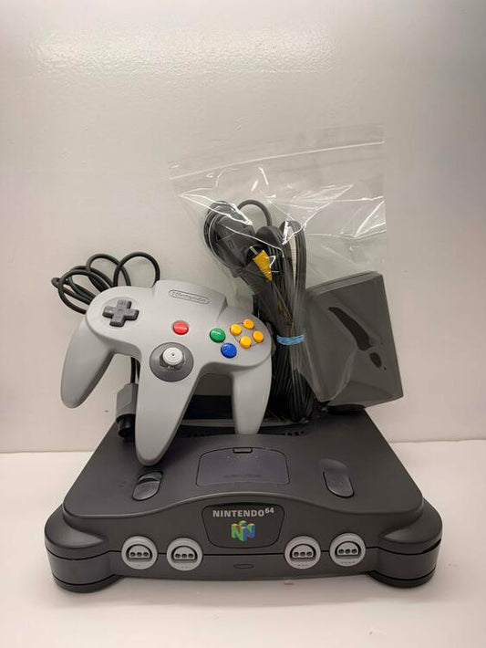 NINTENDO 64 BLACK + 1 CONTROLLER (usagé)