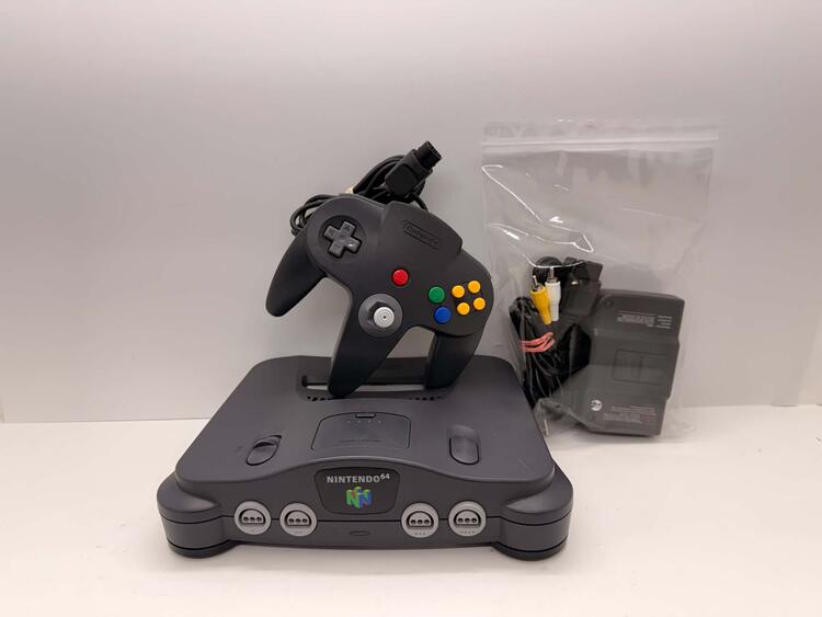NINTENDO 64 BLACK + 1 CONTROLLER (usagé)
