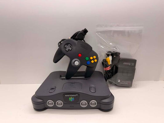 NINTENDO 64 BLACK + 1 CONTROLLER (usagé)
