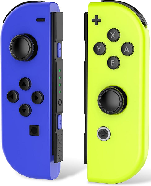 JOY CON CONTROLLER YELLOW & BLUE JOBBER - NO DRAGONNE (SWITCH) (usagé)