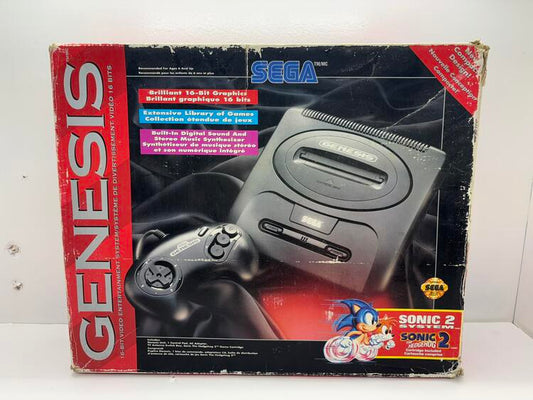SEGA GENESIS MODEL 2 SONIC THER HEDGEHOG 2 BUNDLE (WITH BOX)