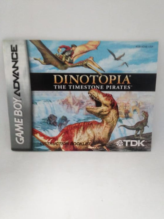GBA DINOTOPIA THE TIMESTONE PIRATES INSTRUCTION BOOKLET ENGLISH (usagé)