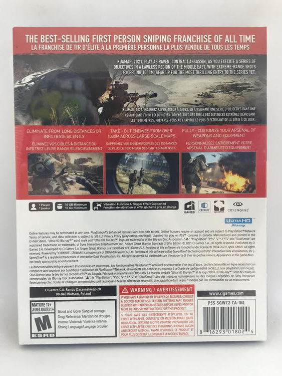 SNIPER GHOST WARRIOR CONTRACTS 2 (usagé)