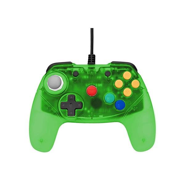 CONTROLLER WIRELESS GREEN BRAWLER RETRO FIGHTERS (N64) (usagé)