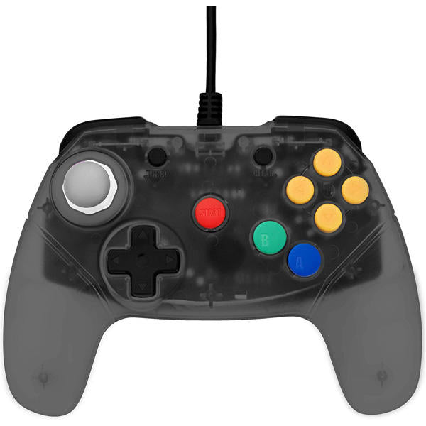 CONTROLLER WIRED SMOKE GREY BRAWLER RETRO FIGHTERS (N64) (usagé)