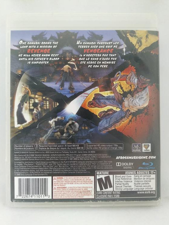 PS3 AFRO SAMURAI (BOX ONLY) (usagé)
