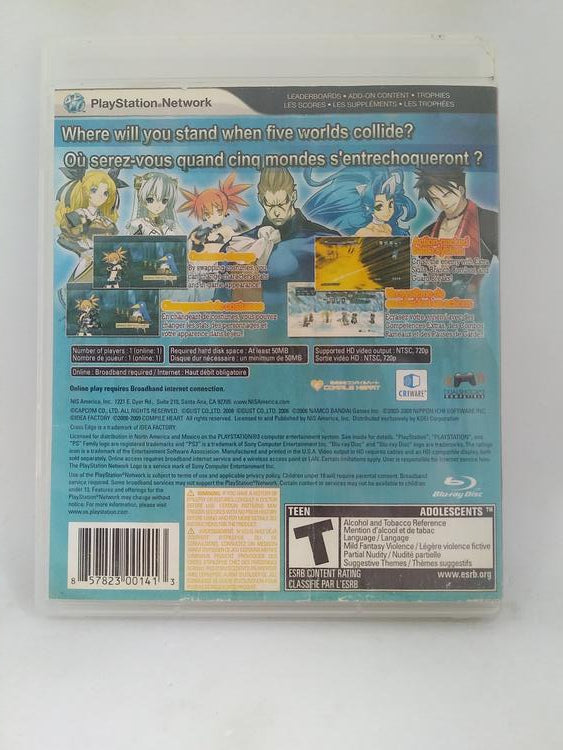 PS3 CROSS EDGE (BOX ONLY) (usagé)