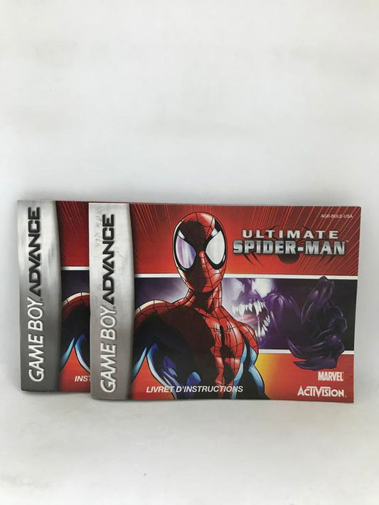 GBA ULTIMATE SPIDER-MAN INSTRUCTION BOOKLET BILINGUAL (usagé)