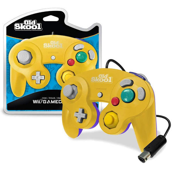 CONTROLLER YELLOW & PURPLE JOBBER (GAMECUBE) (usagé)
