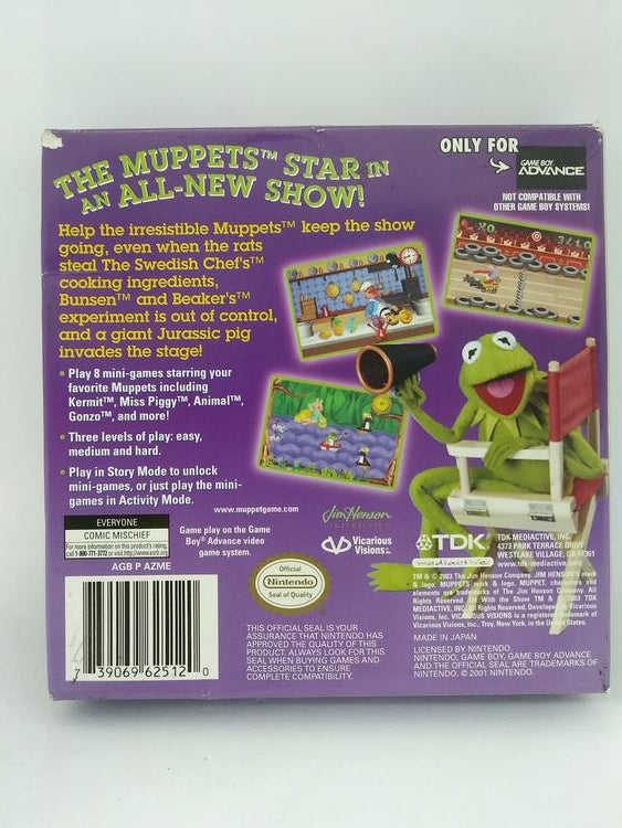 GBA THE MUPPETS ON WITH THE SHOW (BOX ONLY) (usagé)