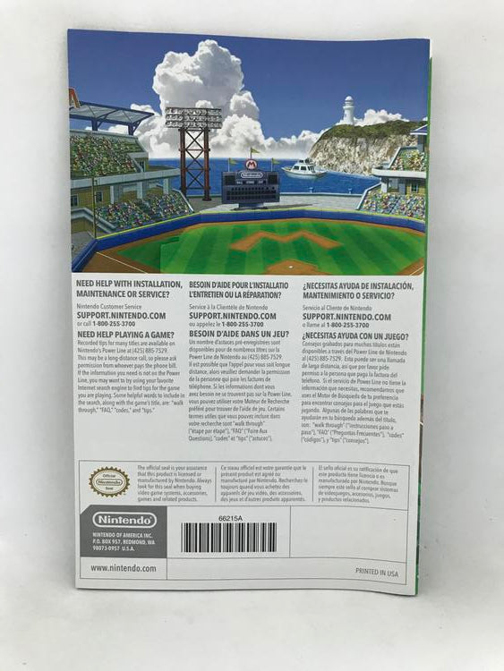 WII MARIO SUPER SLUGGERS INSTRUCTION BOOKLET TRILINGUAL (usagé)