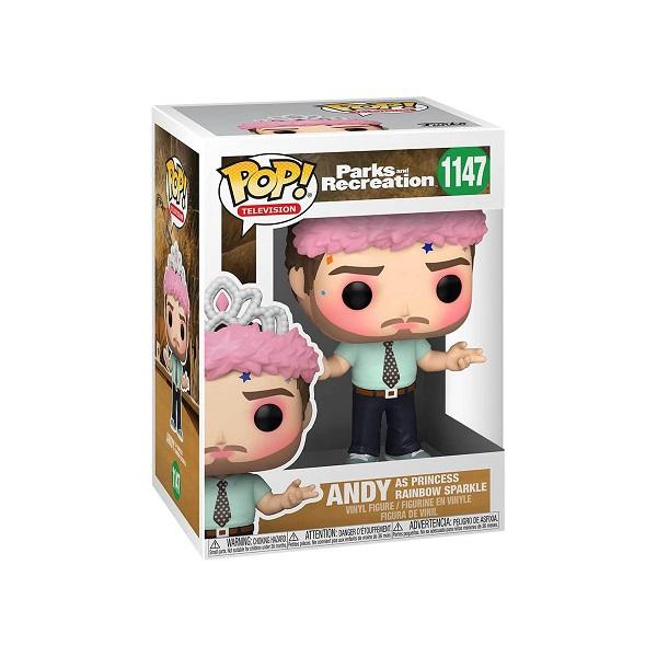 POP PARKS AND RECREATION ANDY AS PRINCESS RAINBOW SPARKLE 1147 (usagé)