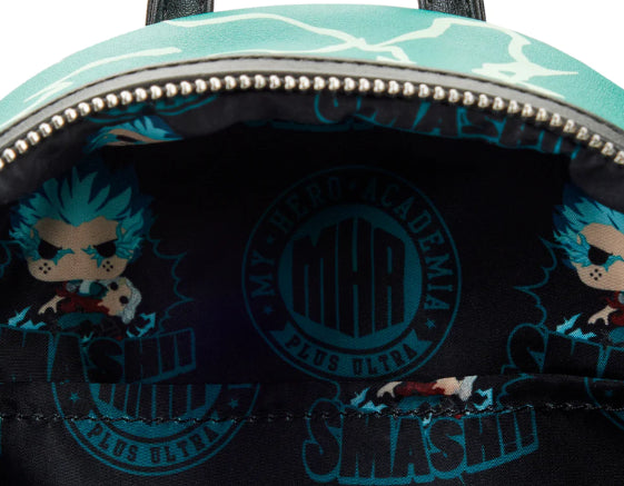 LOUNGEFLY MY HERO ACADEMIA DEKU COSPLAY BACKPACK (usagé)