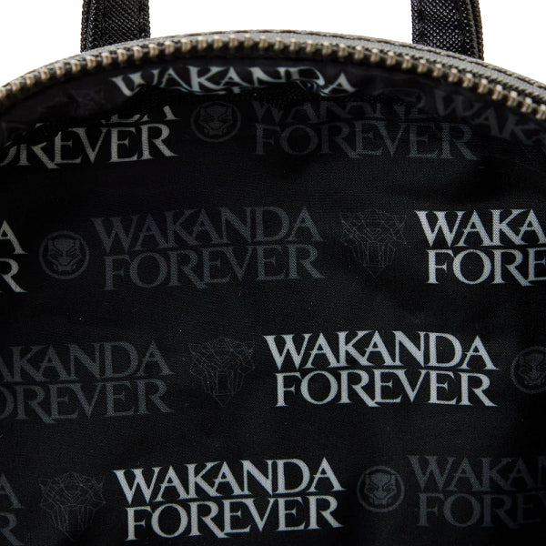 LOUNGEFLY BLACK PANTHER WAKANDA FOREVER FIGURAL BACKPACK (usagé)