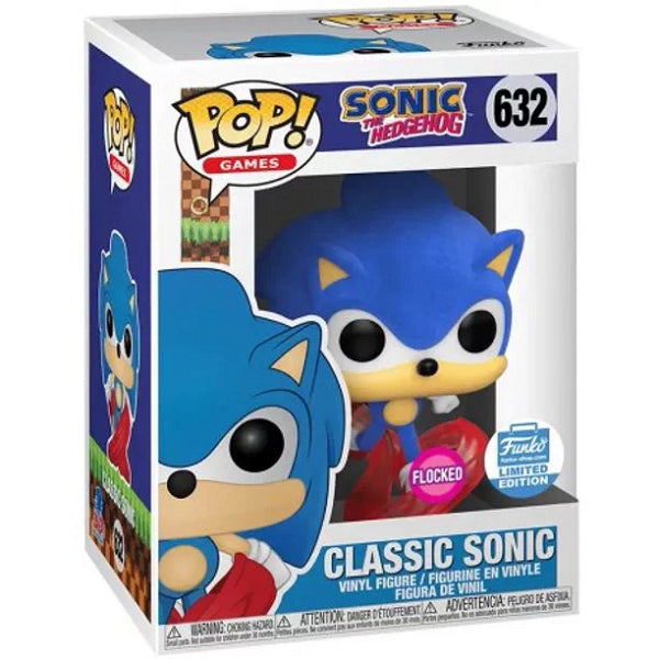 POP SONIC THE HEDGEHOG CLASSIC SONIC 632 FLOCKED
