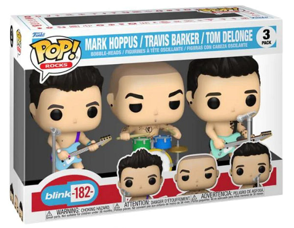 POP 3 PACK MARK HOPPUS / TRAVIS BARKER / TOM DELONGE BLINK 182 (usagé)