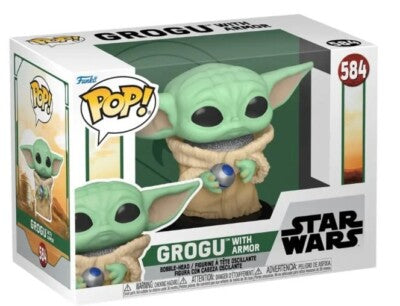 POP STAR WARS GROGU WITH ARMOR 584 (usagé)
