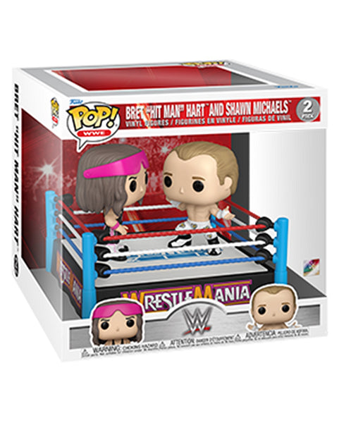 POP WWE BRET ''HIT MAN'' HART AND SHAWN MICHAELS 2 PACK