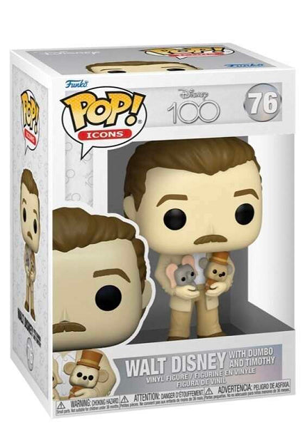 POP DISNEY 100TH WALT DISNEY AND DUMBO & TIMOTHY PLUSH 76 (usagé)
