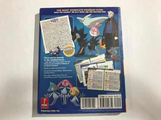 HINT BOOK POKEMON DIAMOND & PEARL POKEDEX (usagé)