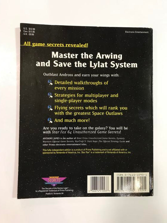 HINT BOOK STAR FOX 64 PRIMA'S (usagé)