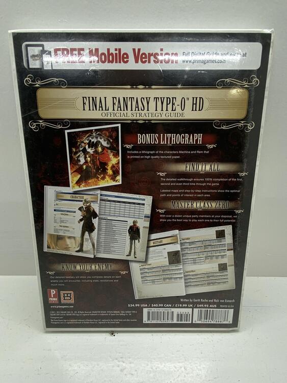 HINT BOOK FINAL FANTASY TYPE-0 HD (usagé)