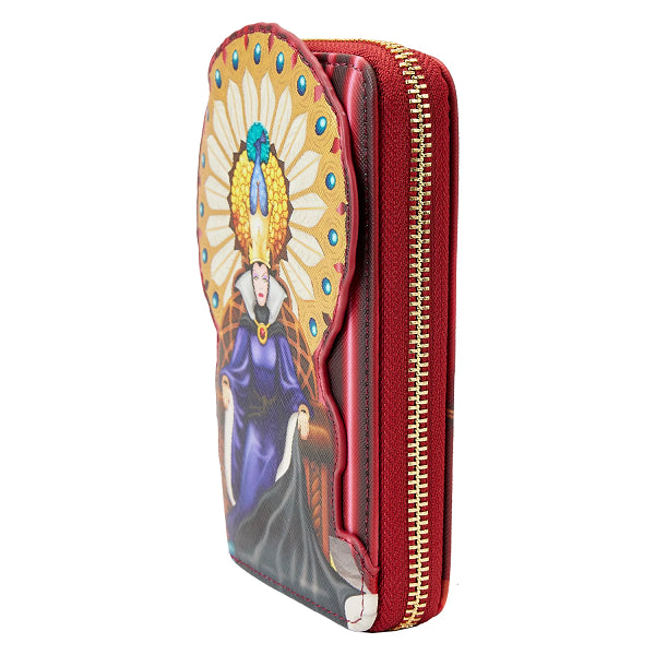 LOUNGEFLY DISNEY SNOW WHITE EVIL QUEEN THRONE WALLET (usagé)