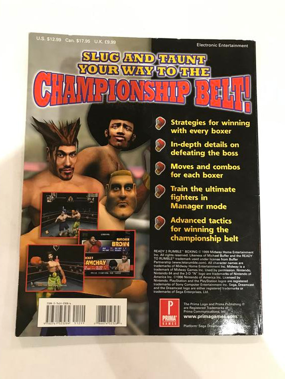 HINT BOOK READY 2 RUMBLE BOXING