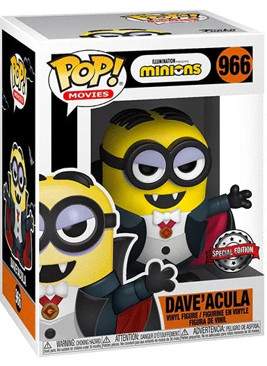 POP MINIONS DAVE'ACULA 966