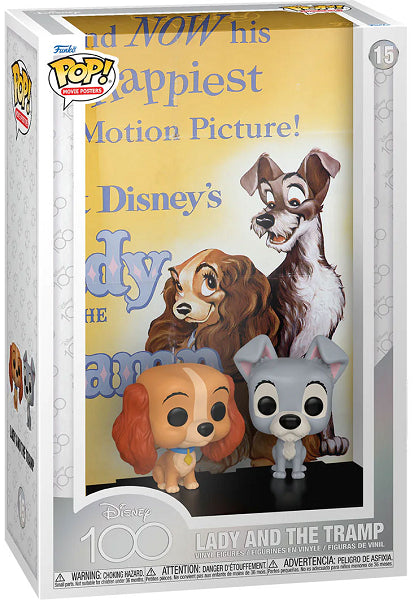 POP MOVIE POSTER DISNEY 100TH LADY AND THE TRAMP 15 (usagé)