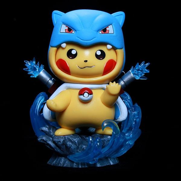 PIKACHU COSPLAY BLASTOISE 12 CM PVC (usagé)