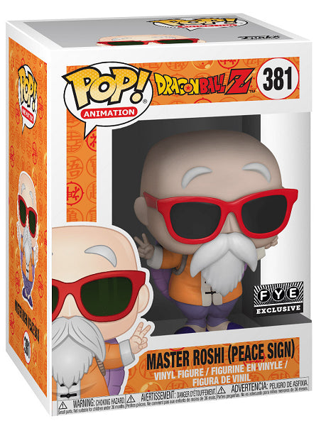 POP DRAGON BALL Z MASTER ROSHI (PEACE SIGN) 381 (usagé)