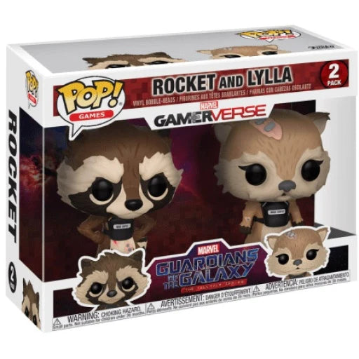 POP GUARDIANS OF THE GALAXY ROCKET AND LYLLA 2 PACK