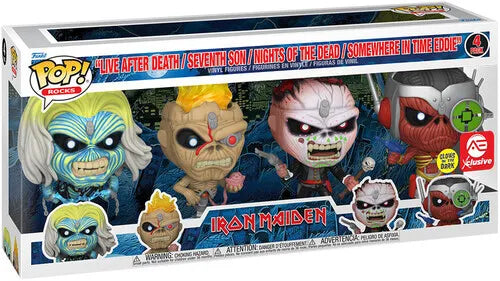 POP IRON MAIDEN 4 PACK GLOWS IN THE DARK