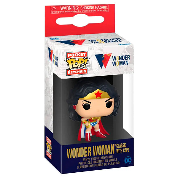 POP KEYCHAIN WONDER WOMAN WONDER WOMAN CLASSIC WITH CAPE