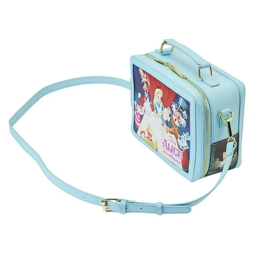 LOUNGEFLY DISNEY ALICE IN WONDERLAND LUNCHBOX BAG (usagé)
